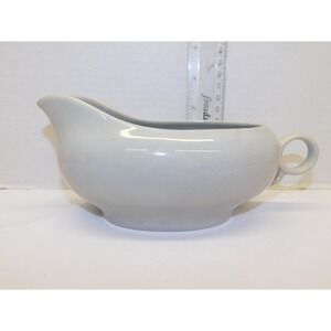 Vintage Universal Pottery Ballerina GRAY 8" Gravy Boat ~